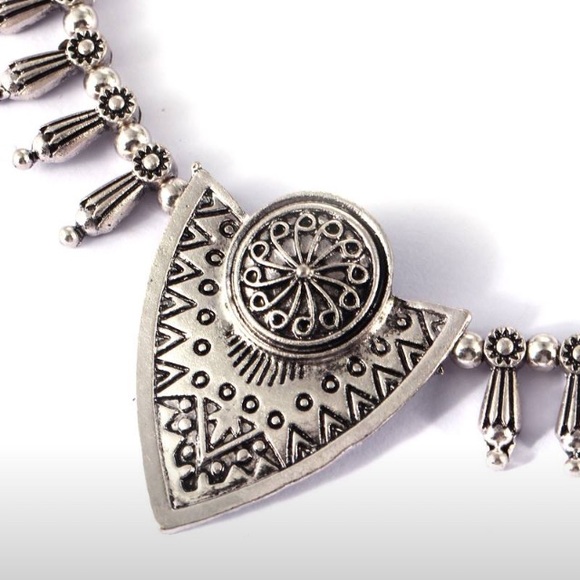 Silver-tone Bohemian Necklace - Picture 3 of 4